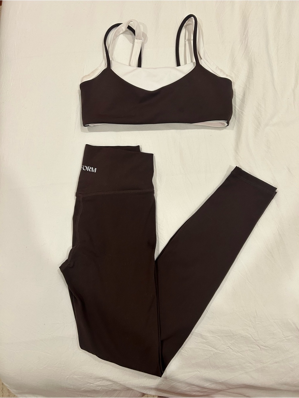 FORM Brown Layered Workout Set - Picture 2 of 5